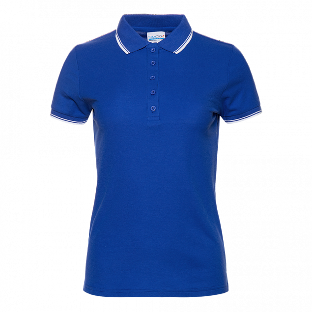Рубашка поло Рубашка 04BK Синий с логотипом в Ставрополе заказать по выгодной цене в кибермаркете AvroraStore