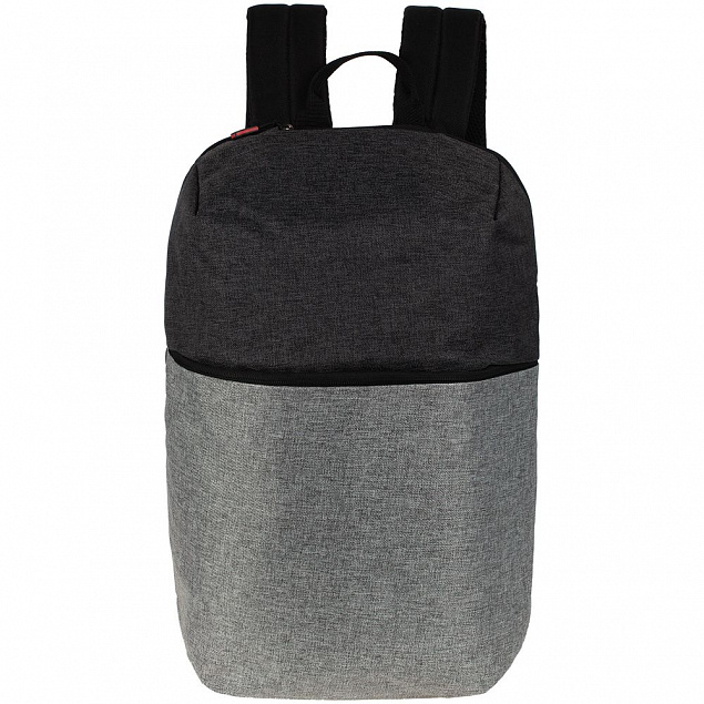 Рюкзак для ноутбука Burst Argentum, серый с темно-серым с логотипом в Ставрополе заказать по выгодной цене в кибермаркете AvroraStore