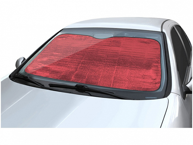 Автомобильный солнцезащитный экран Noson, красный с логотипом в Ставрополе заказать по выгодной цене в кибермаркете AvroraStore