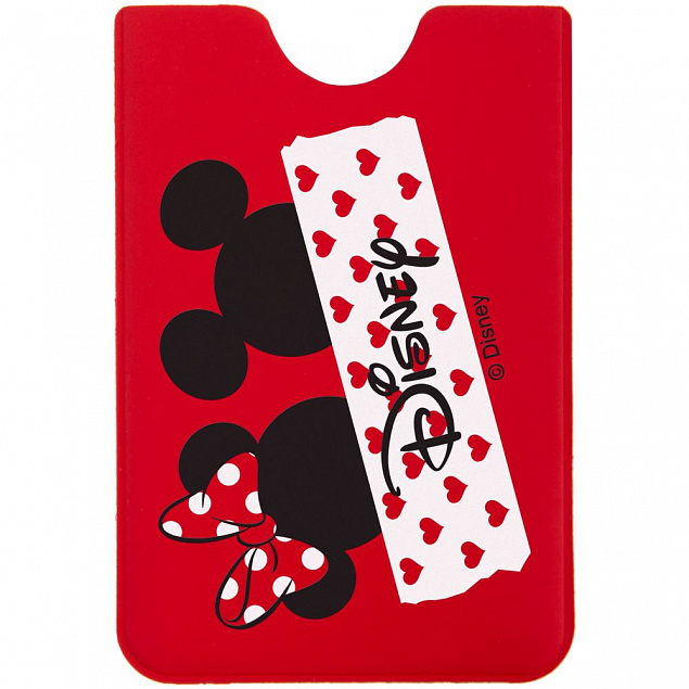 Чехол для карточки Minnie and Mickey, красный с логотипом в Ставрополе заказать по выгодной цене в кибермаркете AvroraStore