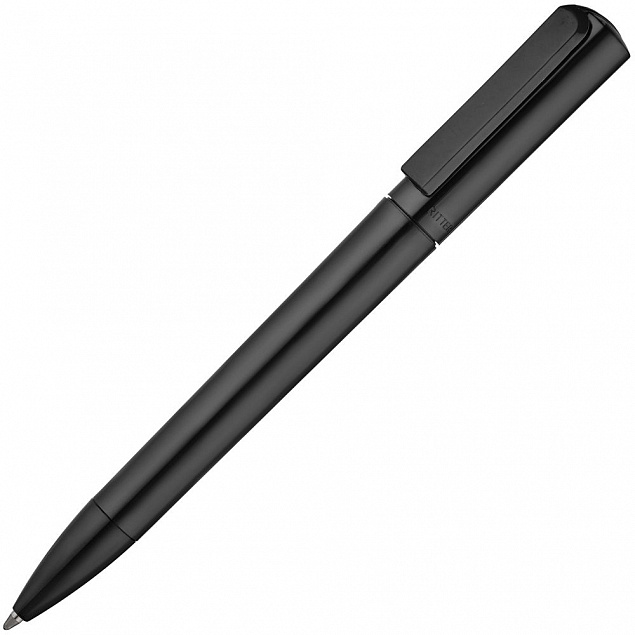 Ручка шариковая Split Neon, черная с логотипом в Ставрополе заказать по выгодной цене в кибермаркете AvroraStore