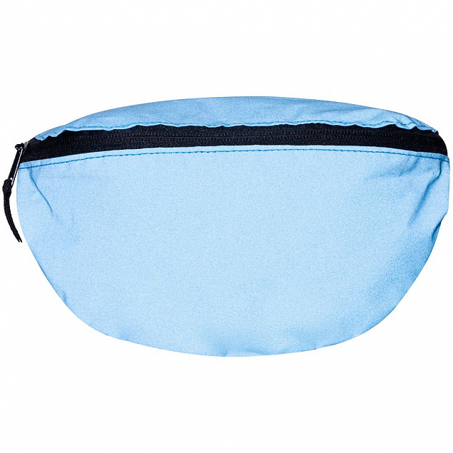 Поясная сумка Manifest Color из светоотражающей ткани, синяя с логотипом в Ставрополе заказать по выгодной цене в кибермаркете AvroraStore