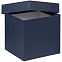 Коробка Cube M, синяя с логотипом в Ставрополе заказать по выгодной цене в кибермаркете AvroraStore