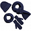 Варежки Nordkyn, синие с логотипом в Ставрополе заказать по выгодной цене в кибермаркете AvroraStore