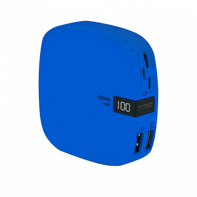 Внешний аккумулятор Revil 10000 mAh - Синий HH с логотипом в Ставрополе заказать по выгодной цене в кибермаркете AvroraStore
