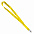 Ланъярд NECK, желтый, полиэстер, 2х50 см с логотипом в Ставрополе заказать по выгодной цене в кибермаркете AvroraStore