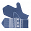 Варежки «Скандик», синие (индиго) с логотипом в Ставрополе заказать по выгодной цене в кибермаркете AvroraStore