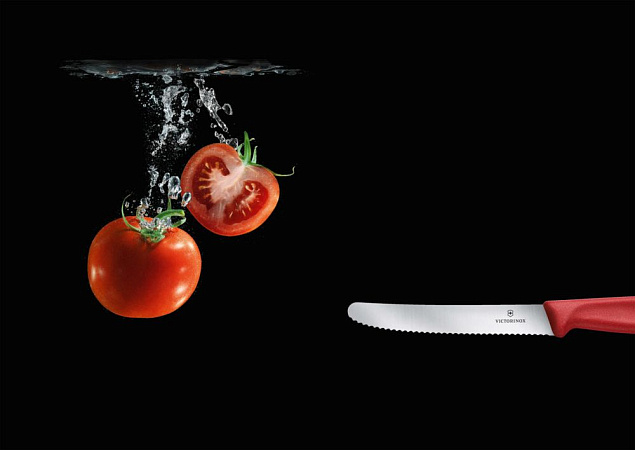 Нож для овощей Victorinox Swiss Classic, черный с логотипом в Ставрополе заказать по выгодной цене в кибермаркете AvroraStore