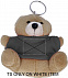 Медведь плюшевый на брелоке с логотипом в Ставрополе заказать по выгодной цене в кибермаркете AvroraStore