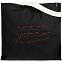 Холщовая сумка с вышивкой «Тонкая красная линия», черная с логотипом в Ставрополе заказать по выгодной цене в кибермаркете AvroraStore