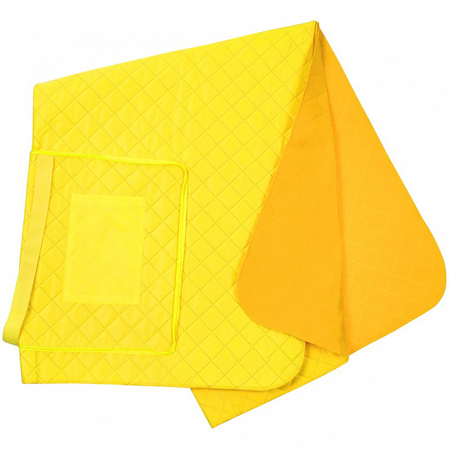 Плед для пикника Soft & Dry, желтый с логотипом в Ставрополе заказать по выгодной цене в кибермаркете AvroraStore