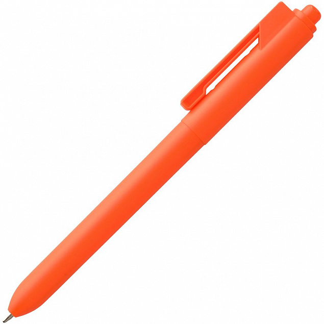 Ручка шариковая Hint, оранжевая с логотипом в Ставрополе заказать по выгодной цене в кибермаркете AvroraStore