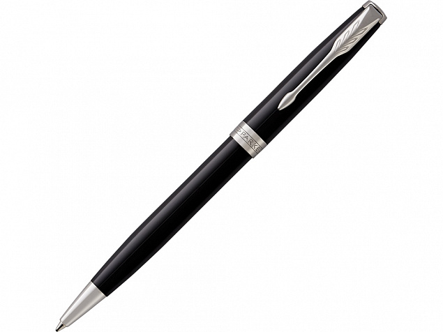 Ручка шариковая Parker Sonnet Core Black Lacquer CT с логотипом в Ставрополе заказать по выгодной цене в кибермаркете AvroraStore