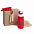 Набор подарочный INMODE: бутылка для воды, скакалка, стружка, коробка, красный с логотипом в Ставрополе заказать по выгодной цене в кибермаркете AvroraStore