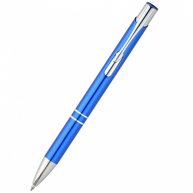 Ручка металлическая Holly - Синий HH с логотипом в Ставрополе заказать по выгодной цене в кибермаркете AvroraStore