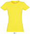 Фуфайка (футболка) IMPERIAL женская,Лимонный L с логотипом в Ставрополе заказать по выгодной цене в кибермаркете AvroraStore
