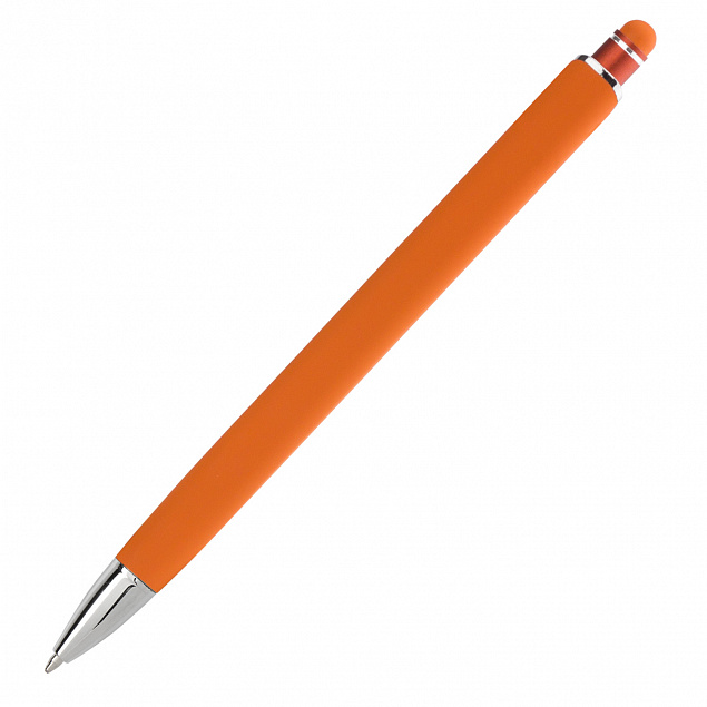 Шариковая ручка Quattro, оранжевая с логотипом в Ставрополе заказать по выгодной цене в кибермаркете AvroraStore