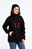Куртка-трансформер женская Matrix, черная с красным с логотипом в Ставрополе заказать по выгодной цене в кибермаркете AvroraStore