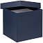 Коробка Cube L, синяя с логотипом в Ставрополе заказать по выгодной цене в кибермаркете AvroraStore