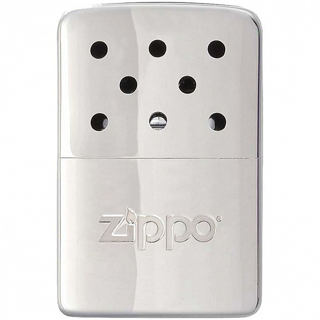 Каталитическая грелка для рук Zippo Mini, серебристая с логотипом в Ставрополе заказать по выгодной цене в кибермаркете AvroraStore