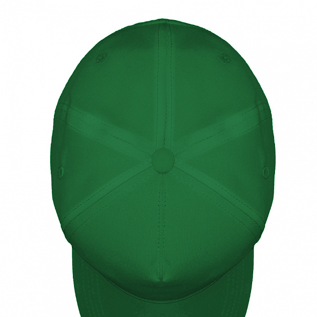 Бейсболка "Fortuna", 5 клиньев,  застежка на липучке, зеленый, 100% полиэстер, плотность 140 г/м2 с логотипом в Ставрополе заказать по выгодной цене в кибермаркете AvroraStore