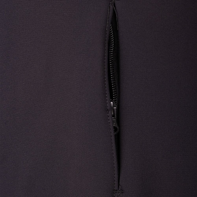 Куртка женская Hooded Softshell черная с логотипом в Ставрополе заказать по выгодной цене в кибермаркете AvroraStore