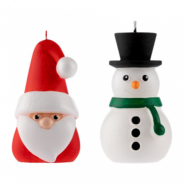 Свеча Home Lights, снеговик с логотипом в Ставрополе заказать по выгодной цене в кибермаркете AvroraStore