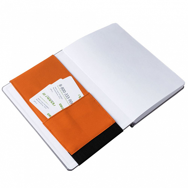Органайзер на ежедневник Belt, оранжевый с логотипом в Ставрополе заказать по выгодной цене в кибермаркете AvroraStore
