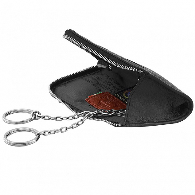 Ключница Inserto, черная с логотипом в Ставрополе заказать по выгодной цене в кибермаркете AvroraStore