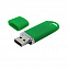 Флешка "Shape" с покрытием Софт Тач 16 Гб - Зеленый FF с логотипом в Ставрополе заказать по выгодной цене в кибермаркете AvroraStore