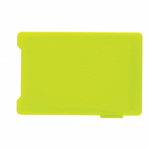 Держатель RFID для пяти карт, зеленый с логотипом в Ставрополе заказать по выгодной цене в кибермаркете AvroraStore
