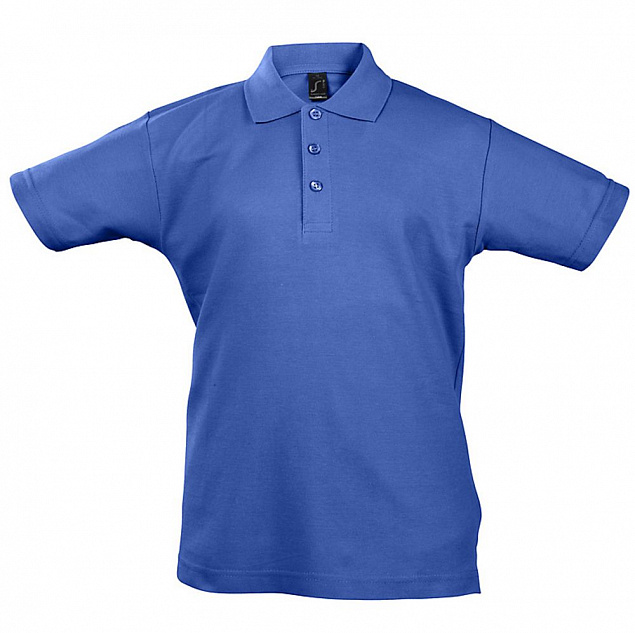 Рубашка поло детская Summer II Kids 170, ярко-синяя с логотипом в Ставрополе заказать по выгодной цене в кибермаркете AvroraStore