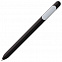 Ручка шариковая Slider, черная с белым с логотипом в Ставрополе заказать по выгодной цене в кибермаркете AvroraStore