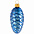 Елочная игрушка «Шишка», синяя с логотипом в Ставрополе заказать по выгодной цене в кибермаркете AvroraStore