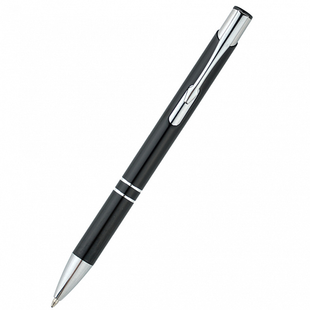 Ручка металлическая Holly - Черный AA с логотипом в Ставрополе заказать по выгодной цене в кибермаркете AvroraStore