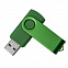 USB flash-карта DOT (16Гб), зеленый, 5,8х2х1,1см, пластик, металл с логотипом в Ставрополе заказать по выгодной цене в кибермаркете AvroraStore