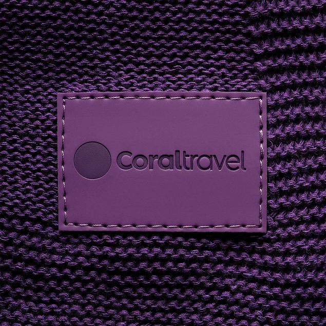 Плед Cella вязаный, 160*90 см, фиолетовый (без подарочной коробки) с логотипом в Ставрополе заказать по выгодной цене в кибермаркете AvroraStore