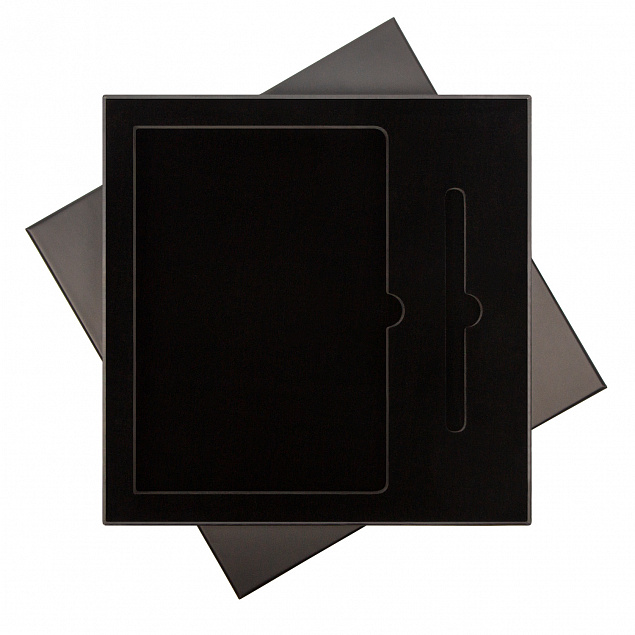 Подарочный набор Portobello/Rain черный (Ежедневник недат А5, Ручка) с логотипом в Ставрополе заказать по выгодной цене в кибермаркете AvroraStore