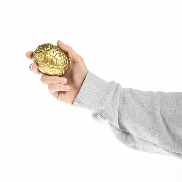 Антистресс «Золотой мозг» с логотипом в Ставрополе заказать по выгодной цене в кибермаркете AvroraStore