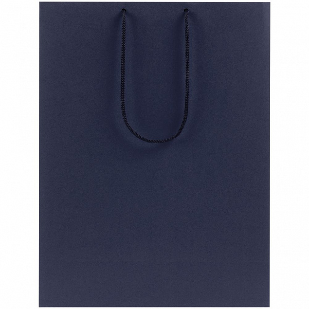 Пакет бумажный Porta XL, темно-синий с логотипом в Ставрополе заказать по выгодной цене в кибермаркете AvroraStore