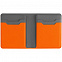 Картхолдер с отделением для купюр Dual, оранжевый с логотипом в Ставрополе заказать по выгодной цене в кибермаркете AvroraStore