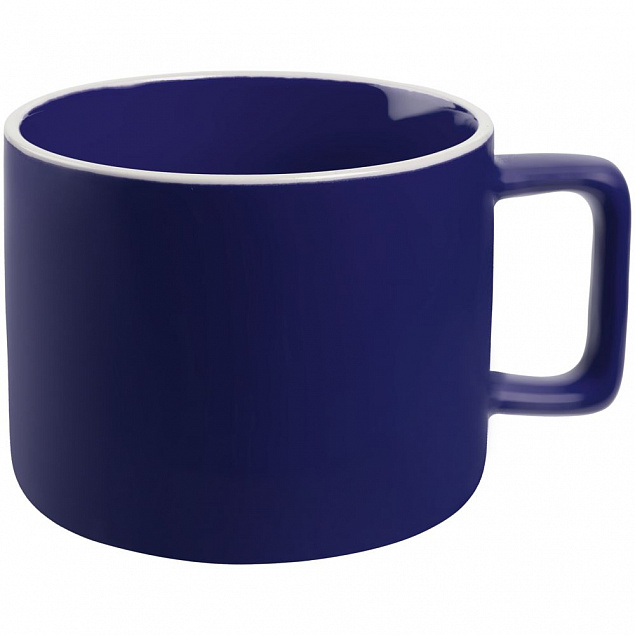 Чашка Fusion, синяя с логотипом в Ставрополе заказать по выгодной цене в кибермаркете AvroraStore