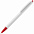 Ручка шариковая Tick, белая с оранжевым с логотипом в Ставрополе заказать по выгодной цене в кибермаркете AvroraStore