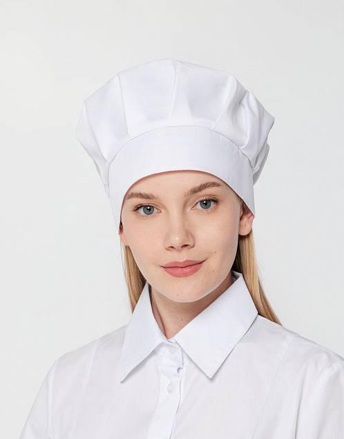 Колпак поварской Cookery, белый с логотипом в Ставрополе заказать по выгодной цене в кибермаркете AvroraStore