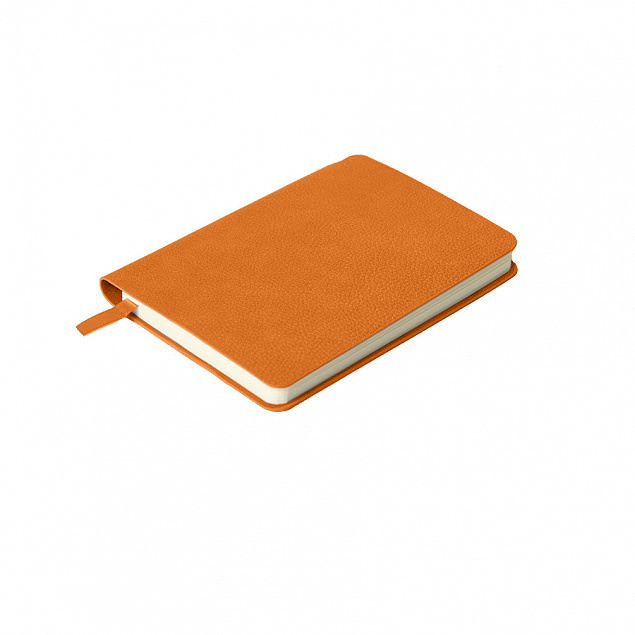 Ежедневник недатированный SALLY, A6, оранжевый, кремовый блок с логотипом в Ставрополе заказать по выгодной цене в кибермаркете AvroraStore