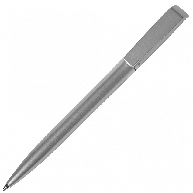 Ручка шариковая Flip Silver, серебристая с логотипом в Ставрополе заказать по выгодной цене в кибермаркете AvroraStore