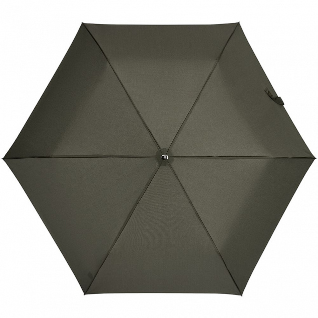 Зонт складной Rain Pro Mini Flat, зеленый (оливковый) с логотипом в Ставрополе заказать по выгодной цене в кибермаркете AvroraStore