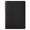 Ежедневник Portobello Trend, Vista, недатированный, черный/красный с логотипом в Ставрополе заказать по выгодной цене в кибермаркете AvroraStore