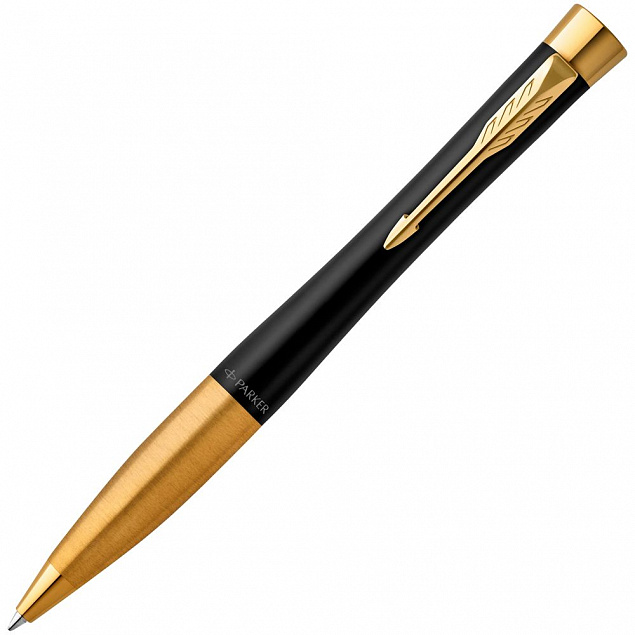 Ручка шариковая Parker Urban Twist Black GT с логотипом в Ставрополе заказать по выгодной цене в кибермаркете AvroraStore