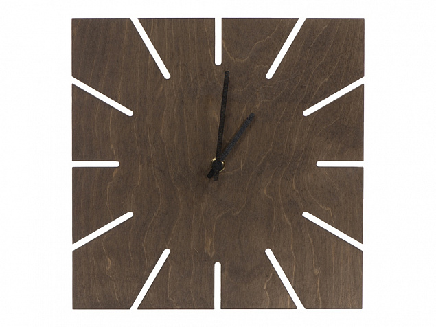 Часы деревянные «Лулу» с логотипом в Ставрополе заказать по выгодной цене в кибермаркете AvroraStore
